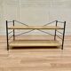 Modular metal and wood shelf design from the 1960s.