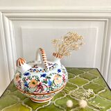 Gargoulette jug ceramic flower spade