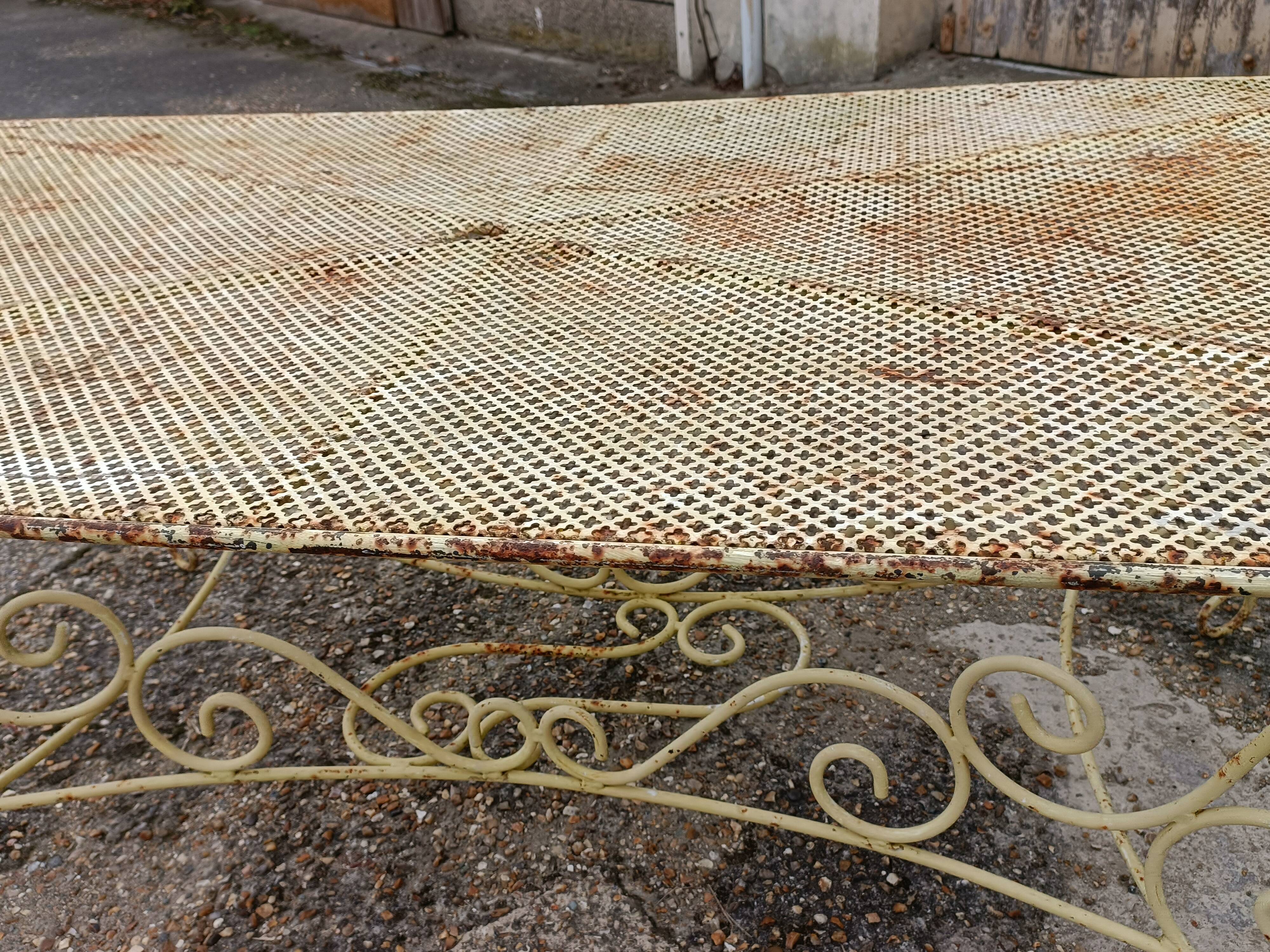 Wrought iron garden table full old garden furniture