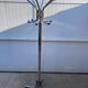 Vintage 1970s chrome metal coat rack