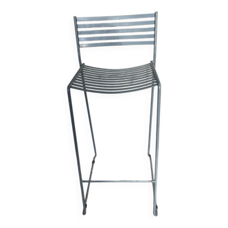 Tabouret haut conception Aero Aluminium Paul Newman pour Emu