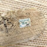 Antique wall-mounted coat rack in turned bamboo-style wood, 1930s-40s