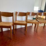 Set of 4 elm chairs