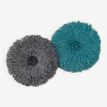 Set of 02 juju hats gray and turquois of 60 cm