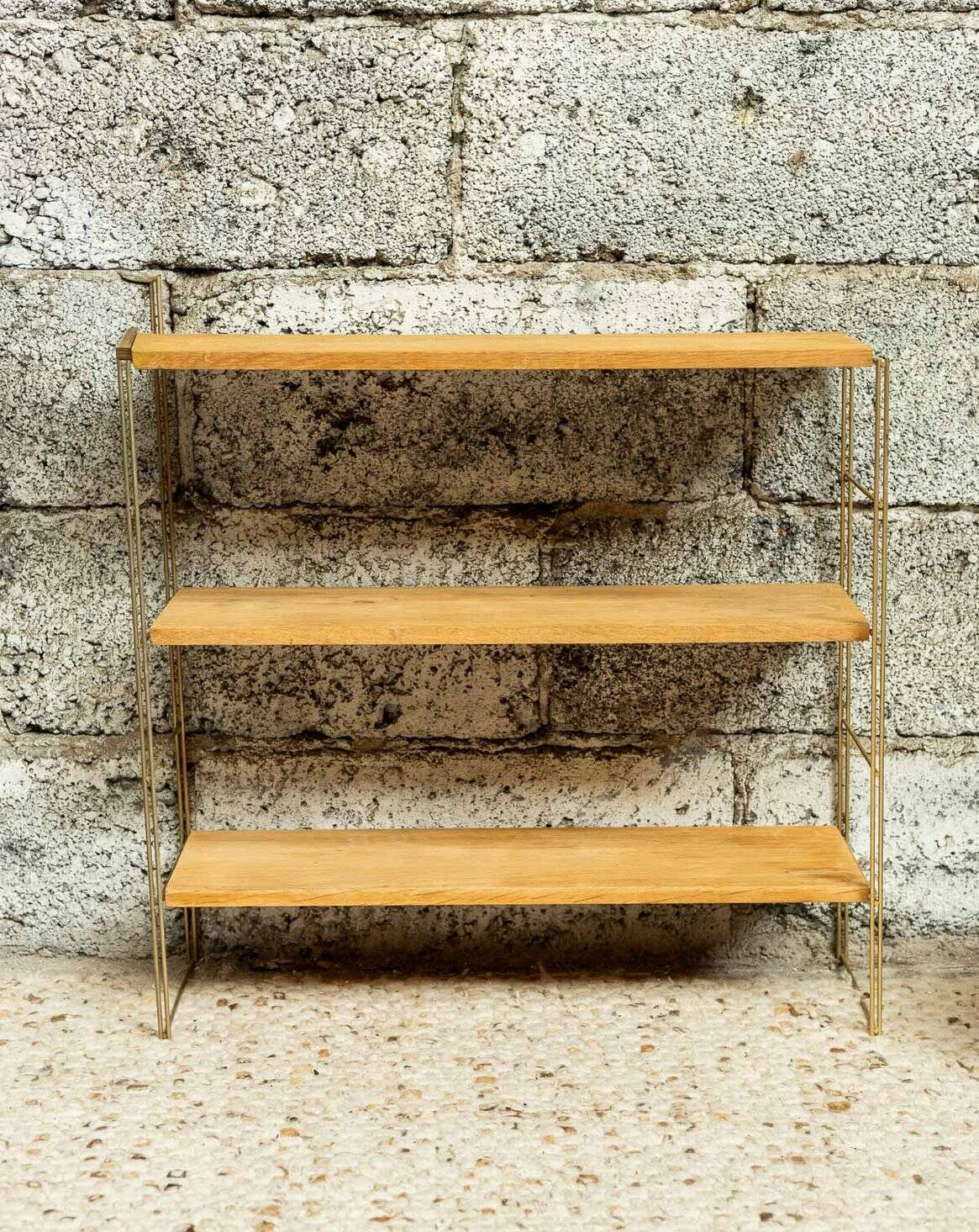 ✨ ÉTAGÈRE STRING EN CHÊNE CLAIR – DESIGN VINTAGE & MODULABLE✨