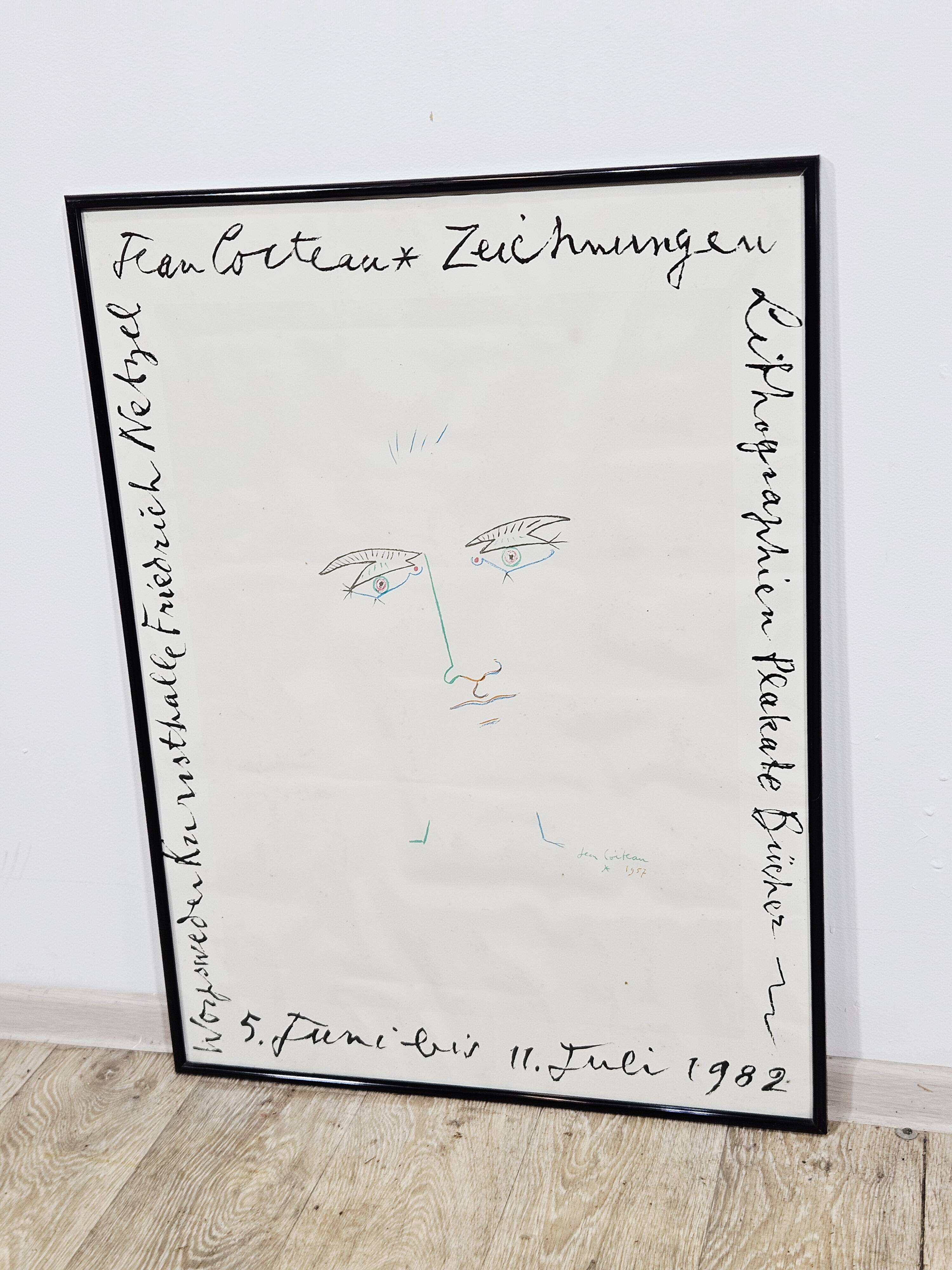 Jean Cocteau – Original Exhibition Poster 1982