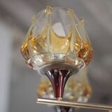 Vintage pendant light, Oberglass Austria glass pendant light, Murano style