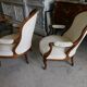 Pair of walnut armchairs mark from the 19th century