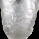 Vase "Cherubs" vintage glass pressed