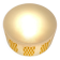 Ceiling light or wall sconce in opal glass with yellow decorations by VEB, 1950s, Germany.