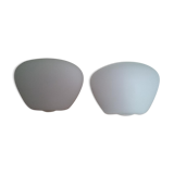 Duo of vintage opaline wall light