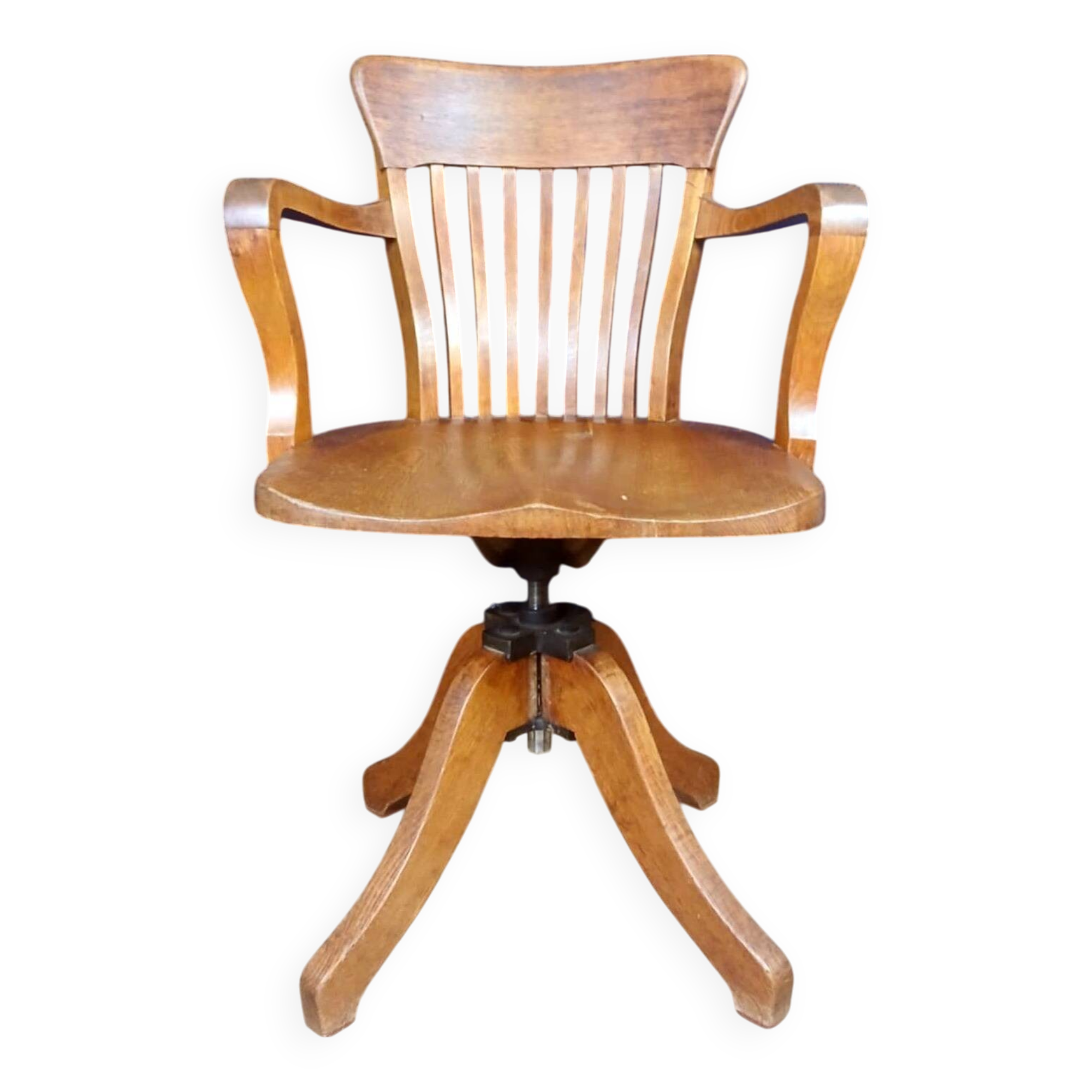 Attractive American office chair with oak system