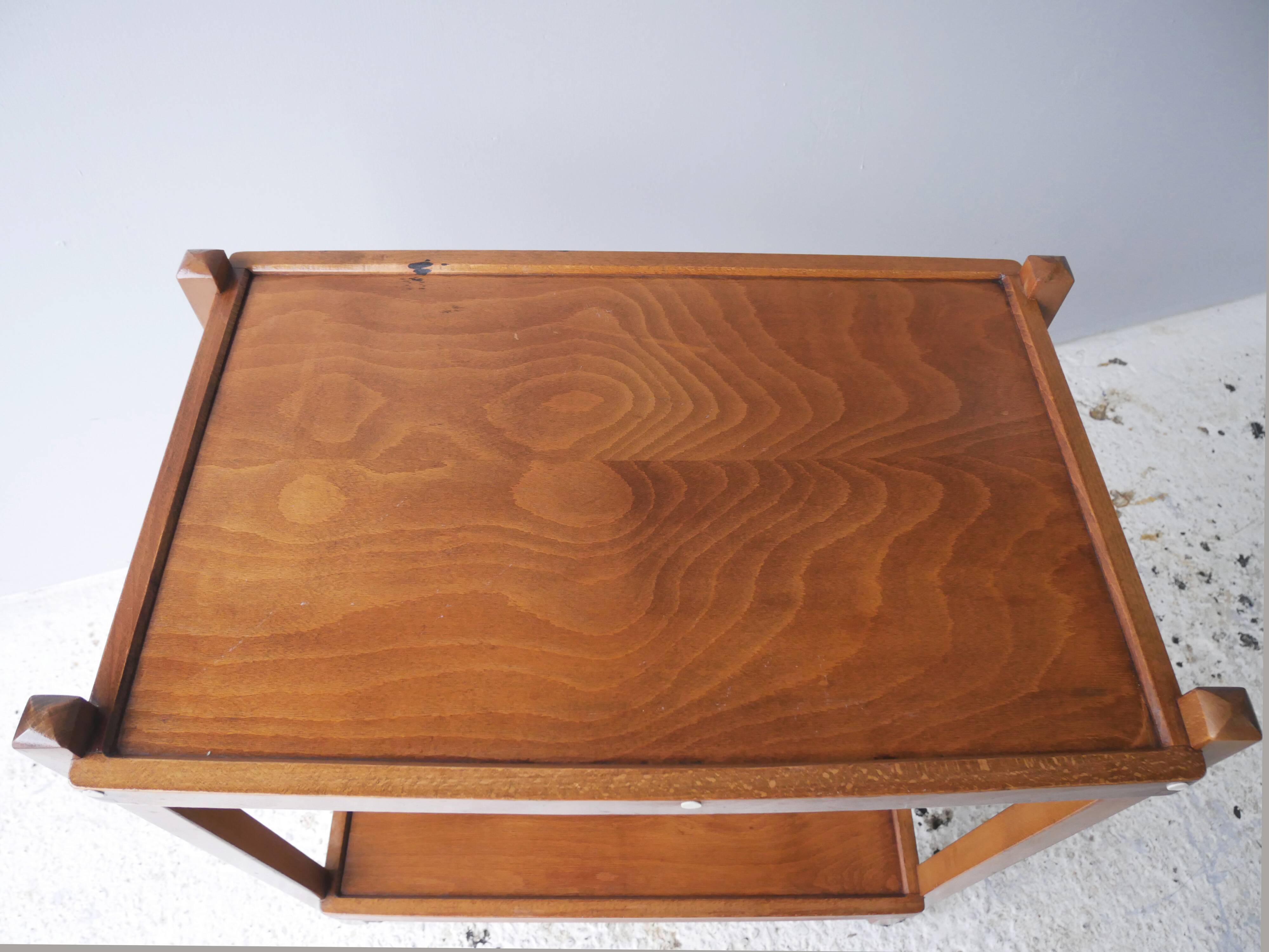 1940’s vintage mid century wooden drinks/tea trolley