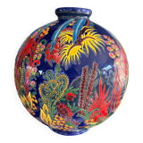 Ball Vase Jungle Model LONGWY Maurice Paul Chevalier