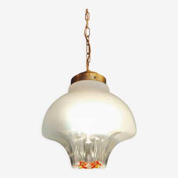 Pendant lamp ball Mazzega Murano 1960