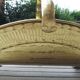 Old brass log holder