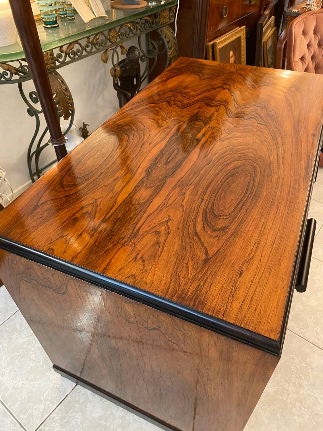 Art Deco mahogany desk