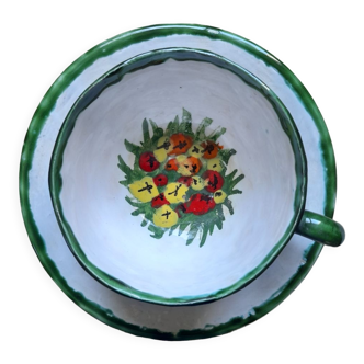 Zingaro ceramic cup and dish