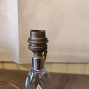 Pied de lampe vintage en verre