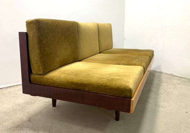 Jitona sofa bed, vintage czech 1960s