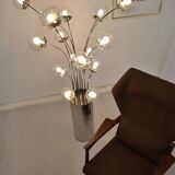 Mid-Century Modern Chrome Italian Floor Lamp by Lumi
