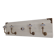 Wall-mounted coat rack 50 cm – 4 hooks and decorative central button