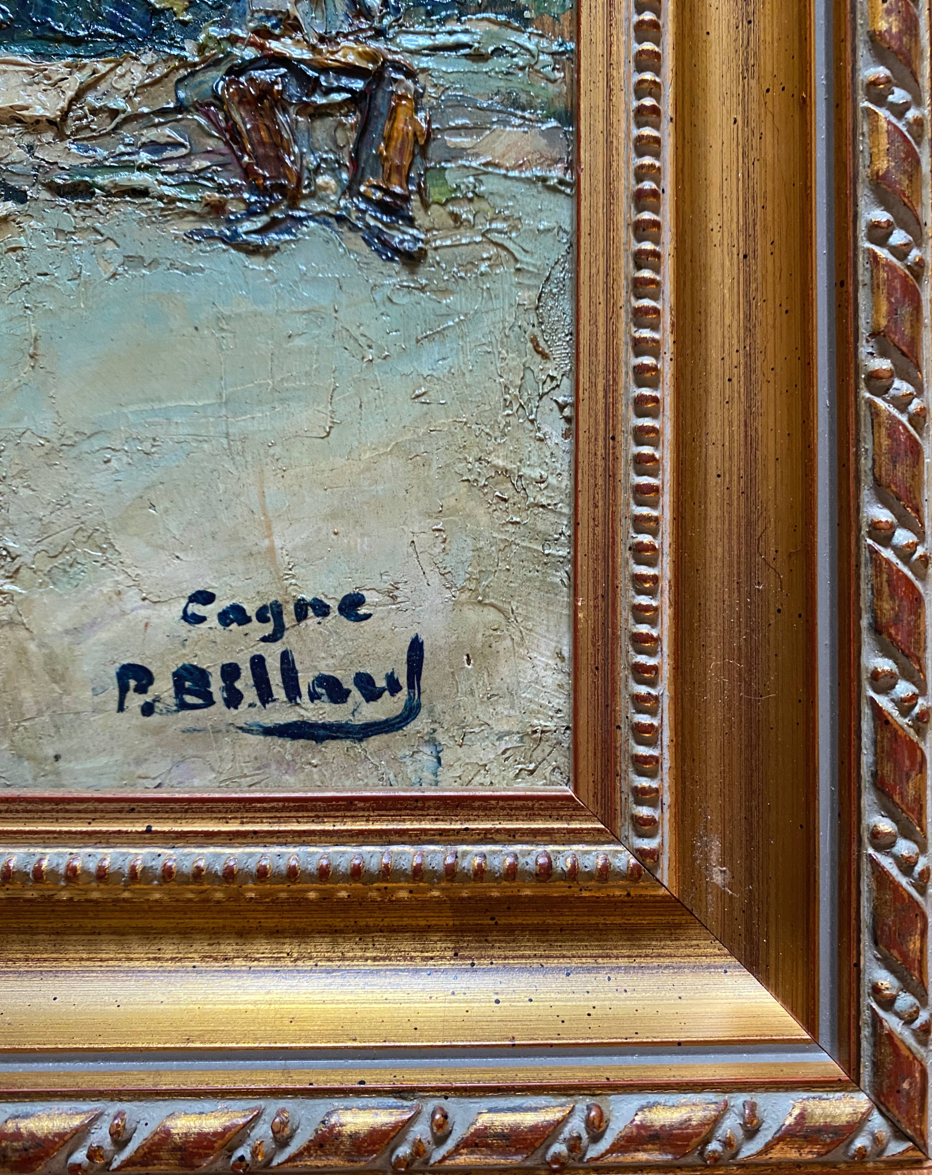 Painting "Old houses in Cagne"