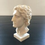 Bust Greek alabaster god