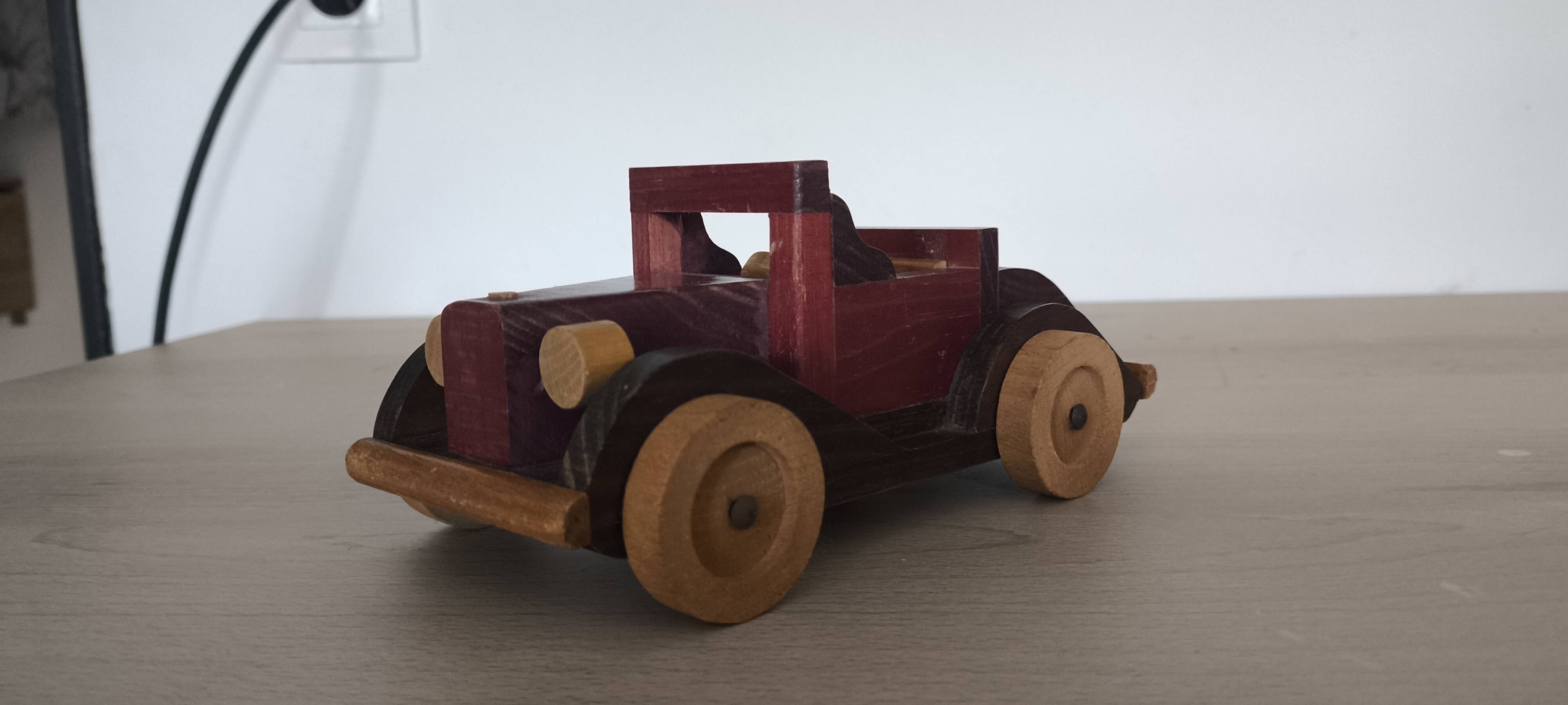 Wooden Toy Car Rosengart Designer Fernand Baumont 1945-1950