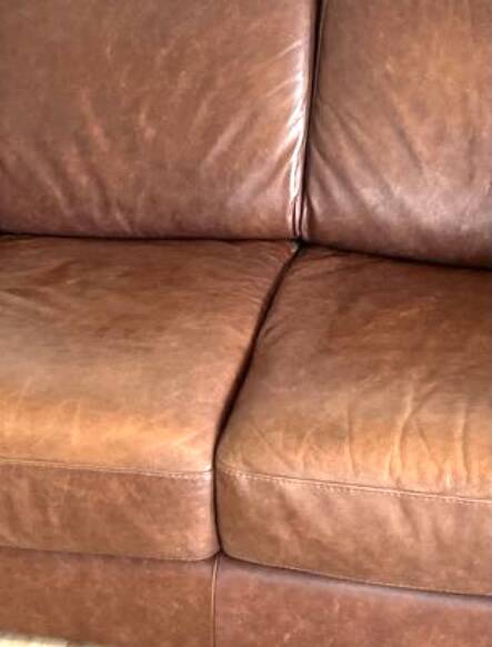 Vintage 2 seater leather sofa