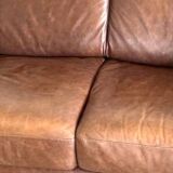 Vintage 2 seater leather sofa