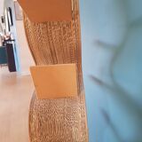 shelf on decorative cardboard stand