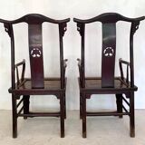 Pair of Chinese armchairs