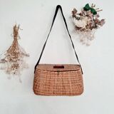 Besace de pêcheur ancienne - panier pêcheur