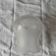 'Tulip' lampshade for lighting, transparent decoration on frosted glass.