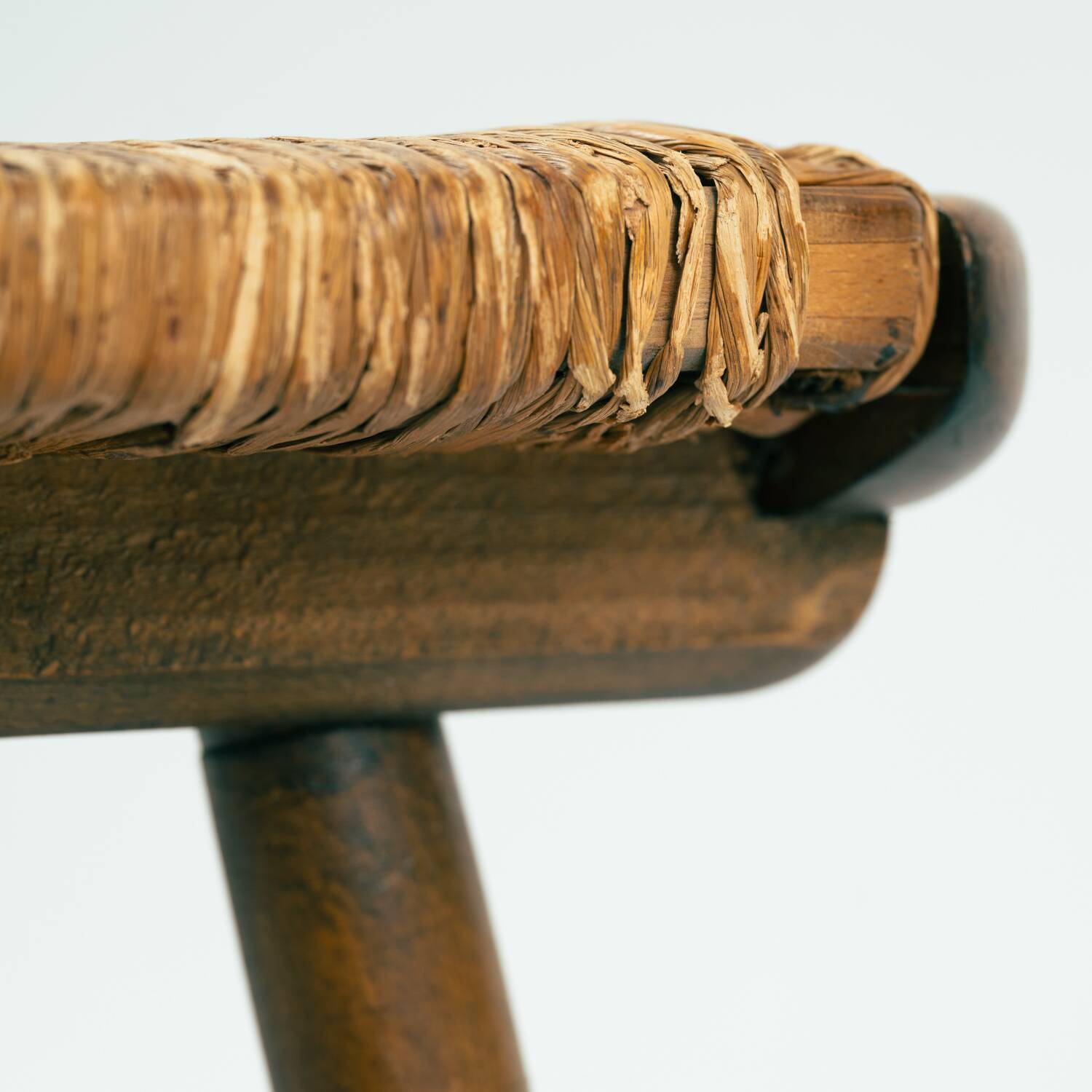 Wsk chair by Arno Lambrecht, 1950s in straw wicker and beech