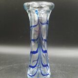 Blue Murano glass vase by Seguso, Italy 1970