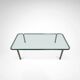 T112 steel and glass coffee table by Horst Bruning for Kill International