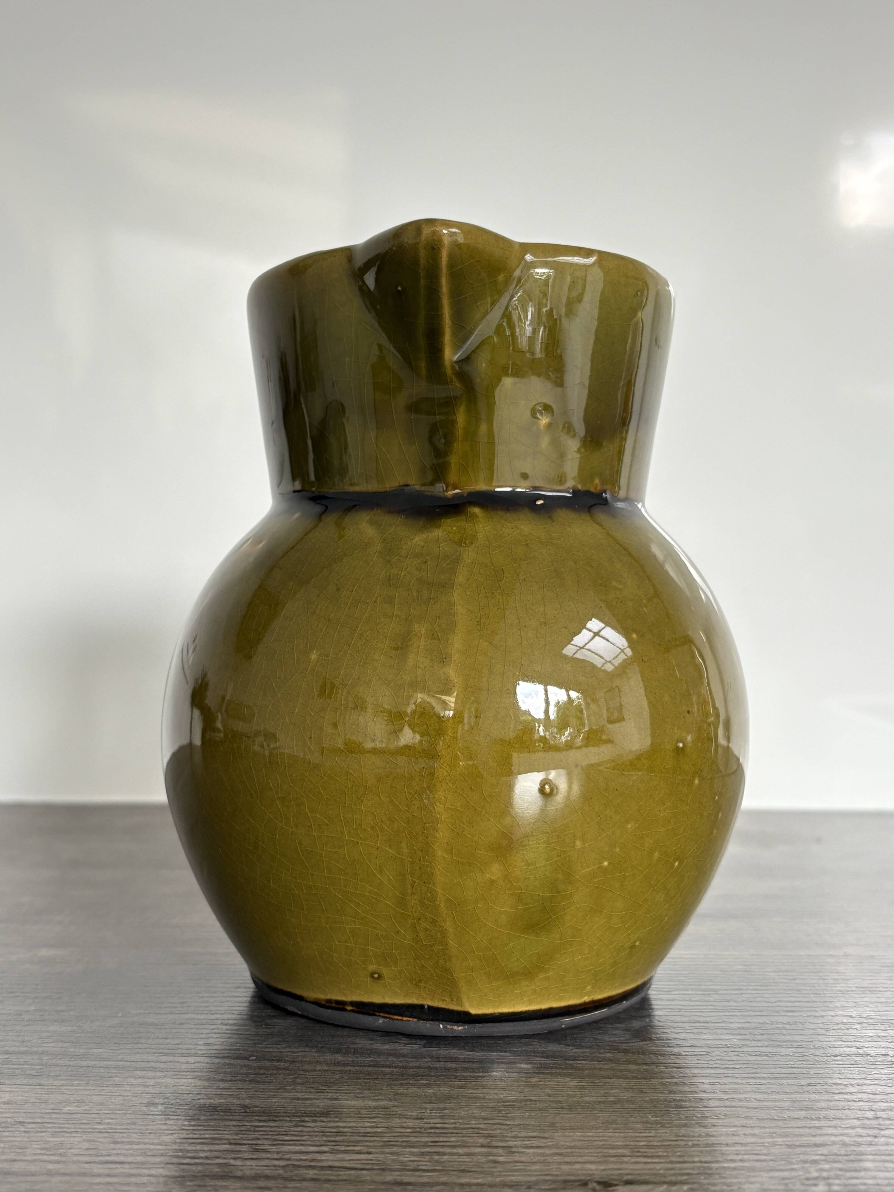 Pichet vintage en céramique vernissée