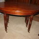 Table 6 pieds à bandeau époque Louis Philippe en acajou de cuba