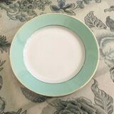 Set 6 flat plates fine earthenware Lunéville Meudon