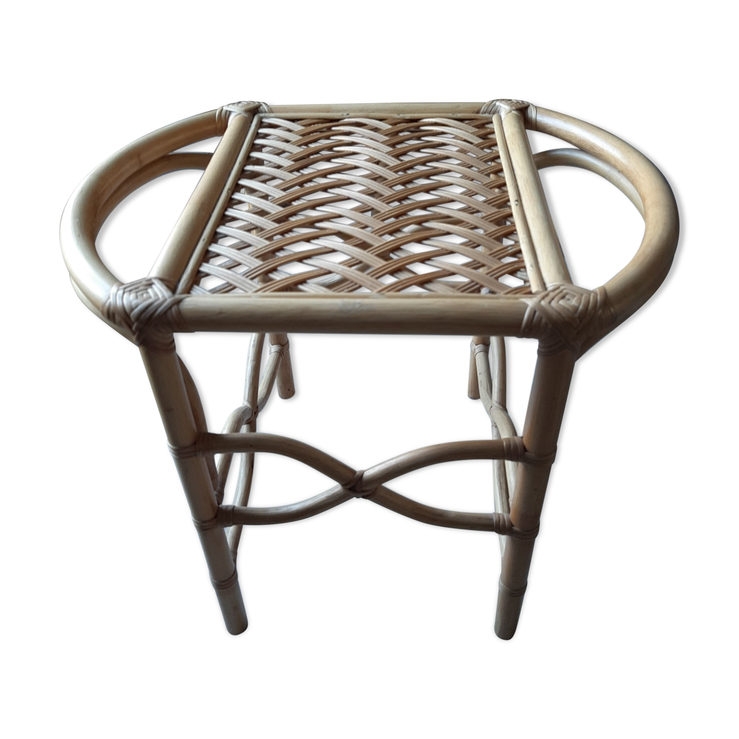 Vintage rattan coffee table