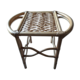 Table basse rotin vintage