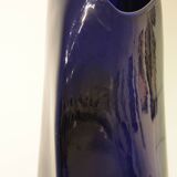 Important blue glazed ceramic vase signed by Max Idlasflag
