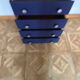 Commode art déco bleue orient