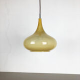 Original glass orient pendel hanging light by Doria Lights, Germany 1970s