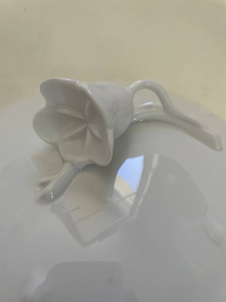 Lily of the Valley white soup tureen Lalique