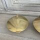 Pair of Scandinavian brass candlesticks
