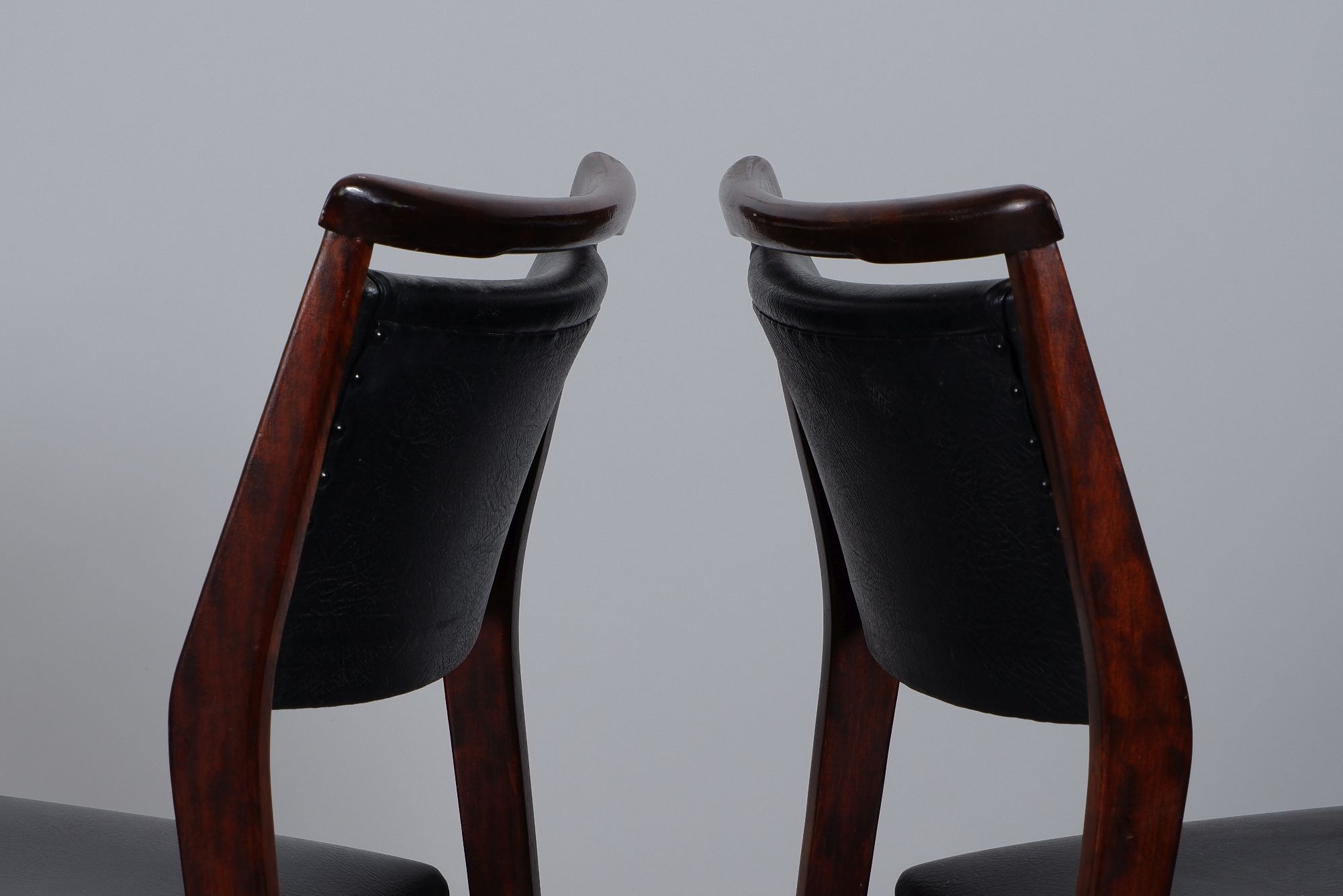 Set of 6 dining chairs in rosewood 1960s