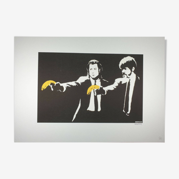 Banksy, Pulp Fiction, Hand Signed Lithograph